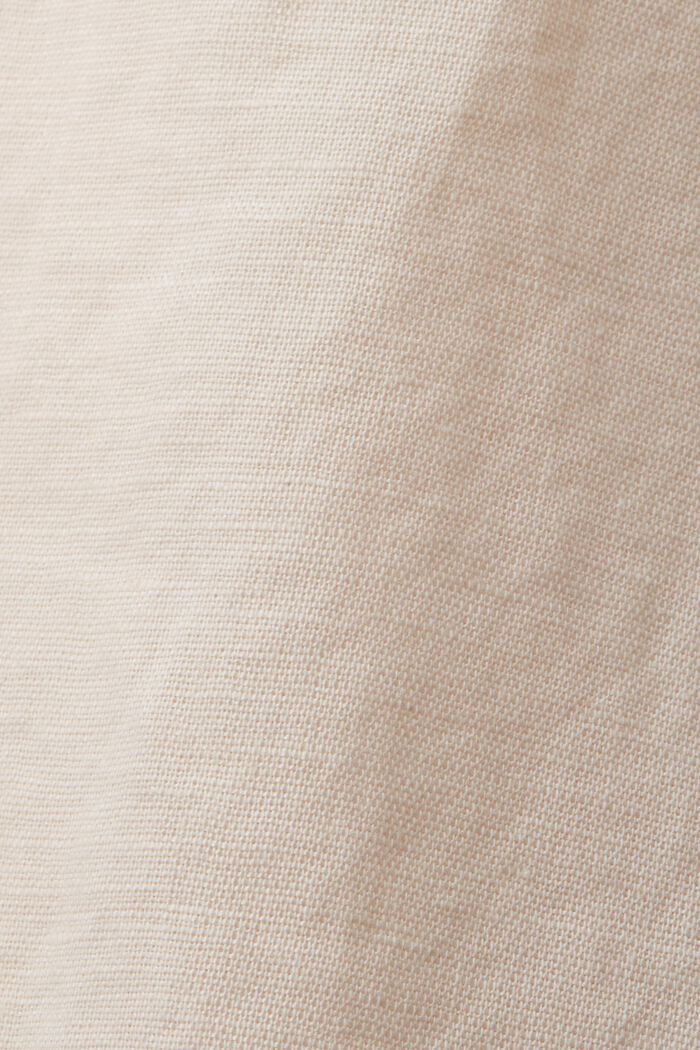 CURVY košilová halenka ze směsi lnu s bavlnou, PASTEL PINK, detail image number 1