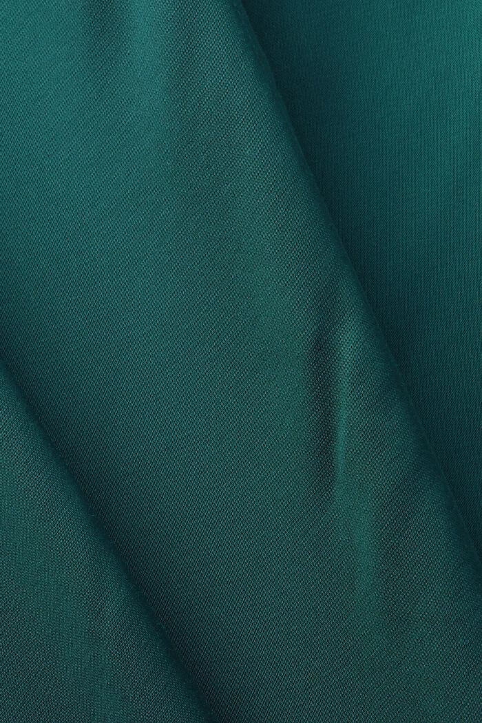 Saténové šaty s opaskem, EMERALD GREEN, detail image number 5