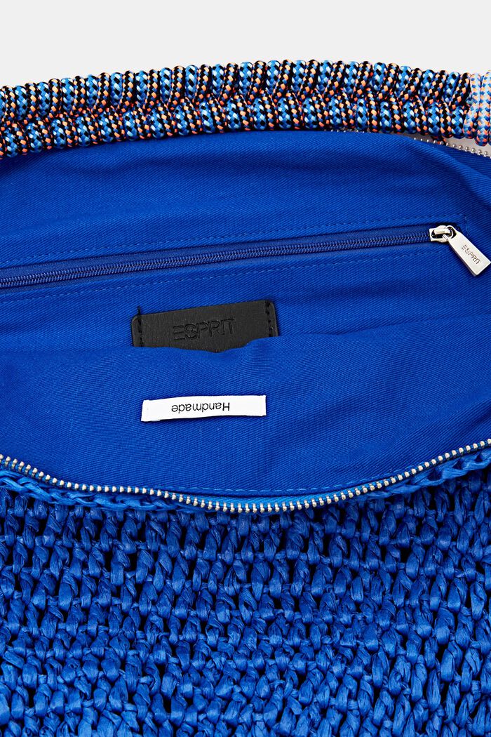 Háčkovaná kabelka hobo, BRIGHT BLUE, detail image number 2