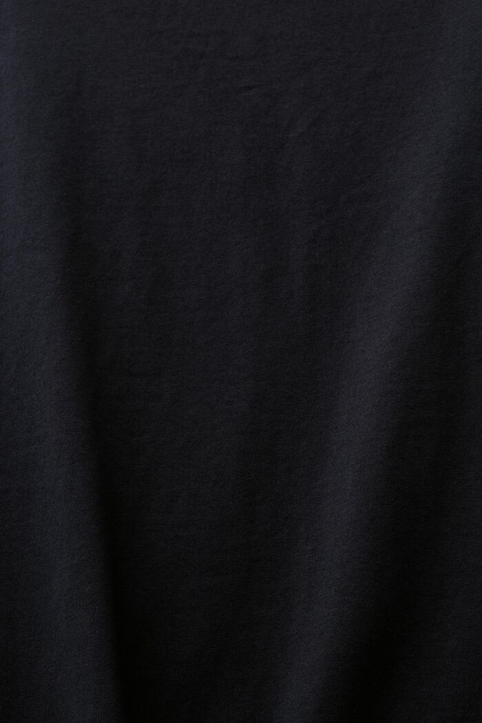 Slim triko s dlouhým rukávem a kulatým výstřihem, BLACK, detail image number 5
