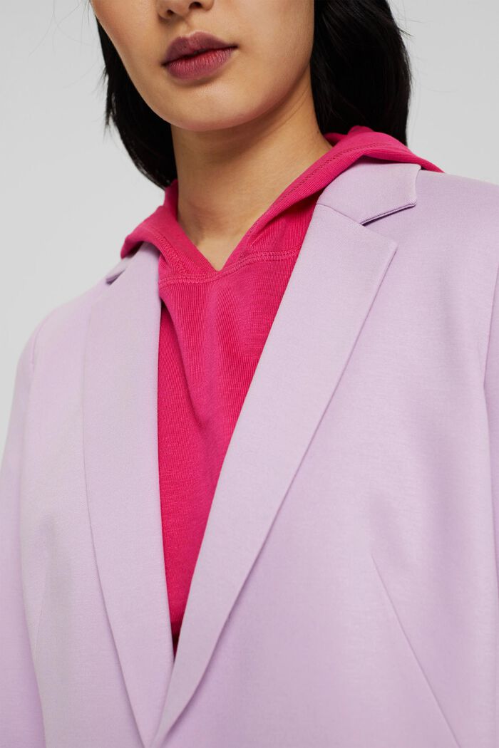 Lehké tričko s kapucí a dlouhým rukávem, bio bavlna, PINK FUCHSIA, detail image number 2