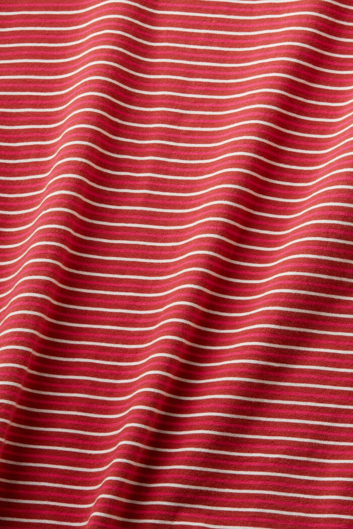 Tričko s dlouhým rukávem a pruhovaným vzorem, TERRACOTTA, detail image number 5