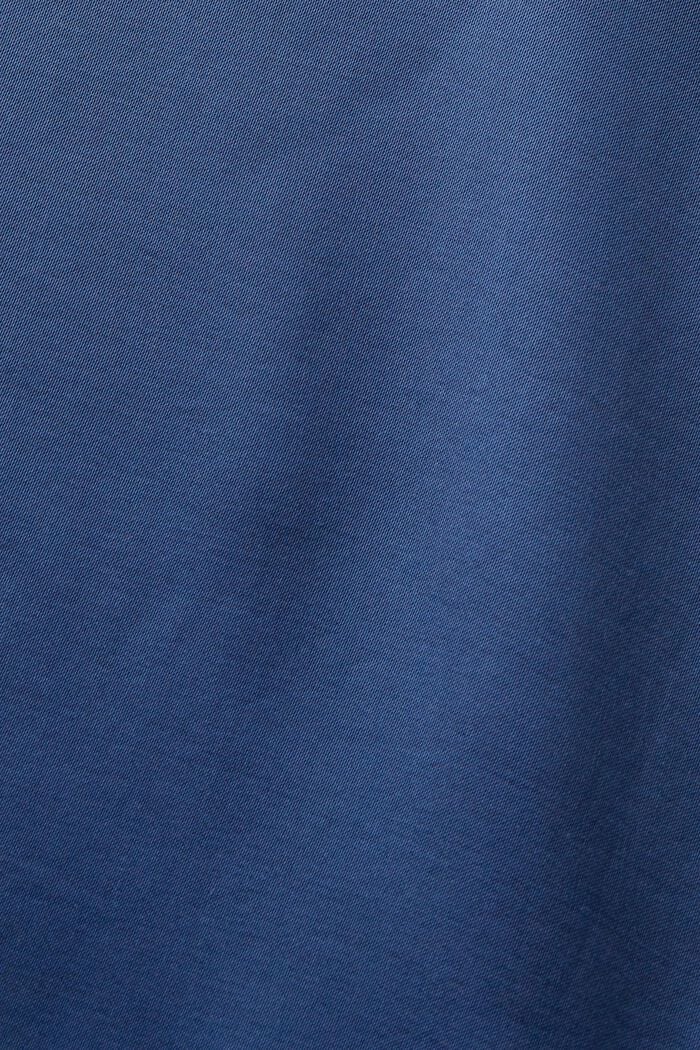 Saténová halenka s knoflíky na předním dílu, GREY BLUE, detail image number 5