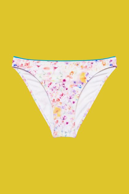 Bikinové mini kalhotky s květovaným vzorem