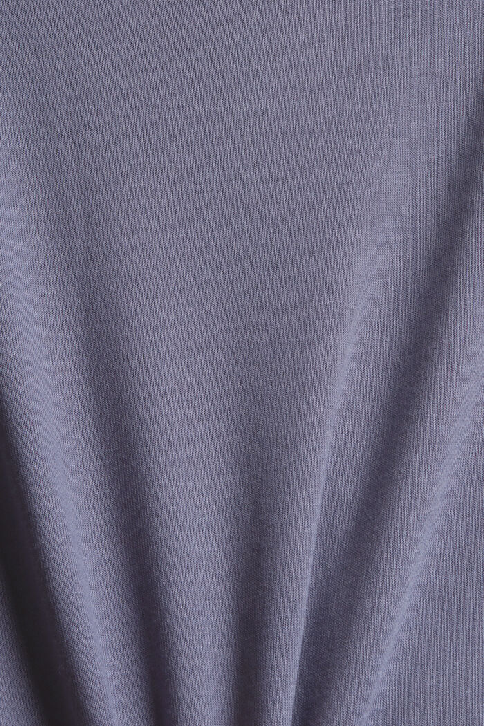 Z recyklovaného materiálu: mikina s kapucí a krátkými rukávy, GREY BLUE, detail image number 4