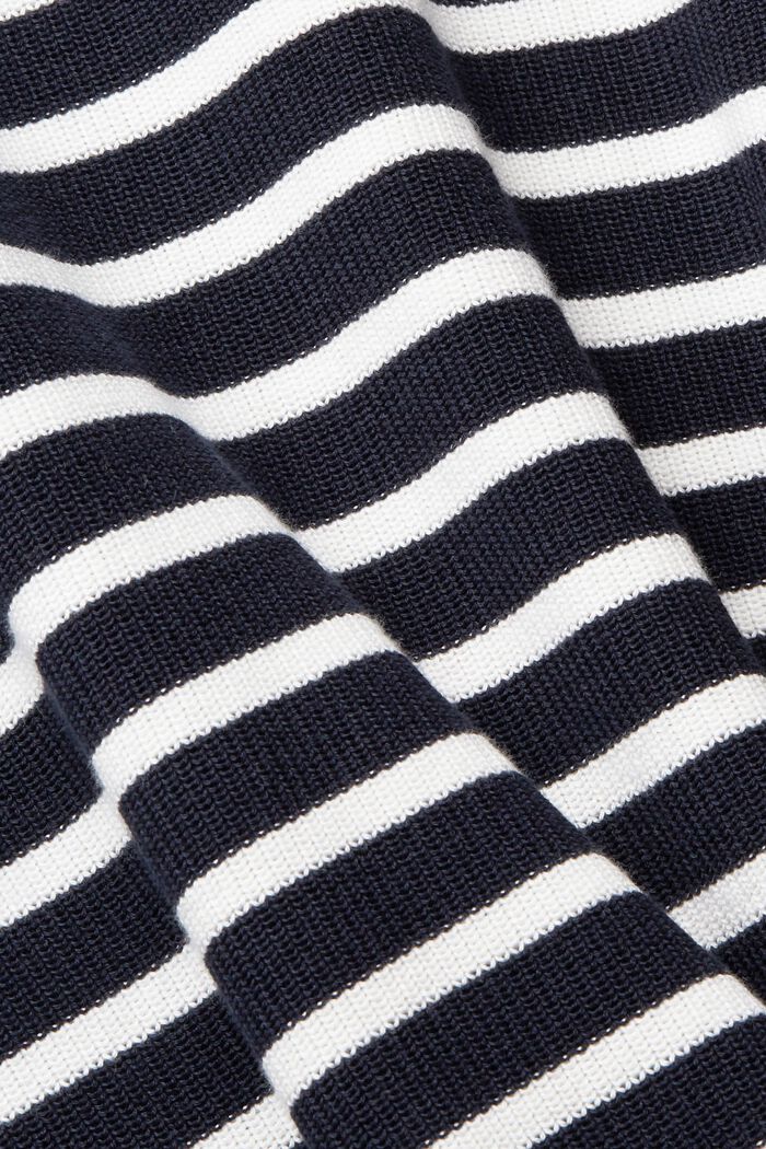 Proužkovaný pletený pulovr, NAVY, detail image number 5