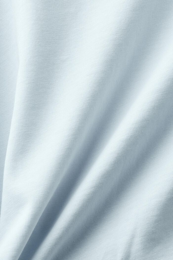 Žerzejové tričko henley, PASTEL BLUE, detail image number 6