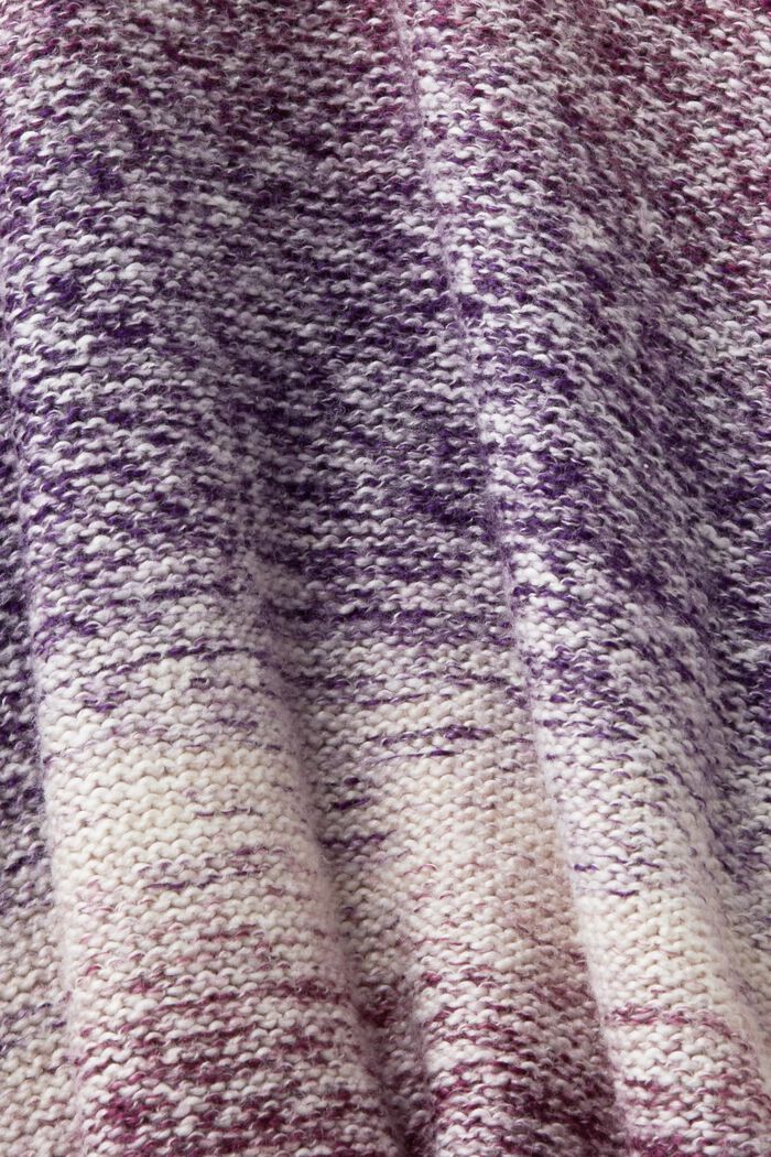 Barevný gradientní pletený kardigan, DARK PURPLE, detail image number 4