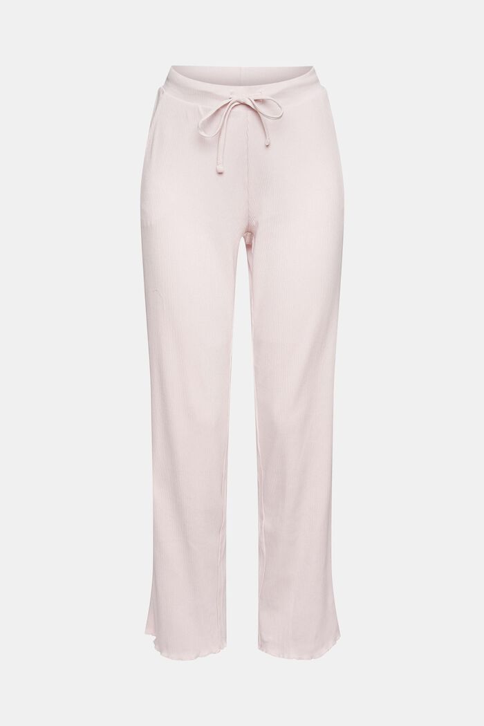 Pyžamové kalhoty z žebrového žerzeje