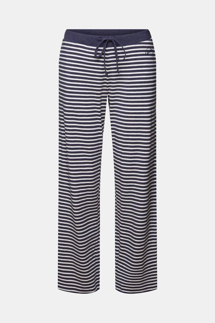 Pruhované pyžamové kalhoty, DARK BLUE, detail image number 6