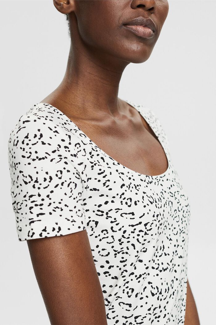 Tričko s natištěným vzorem, bio bavlna, OFF WHITE, detail image number 0