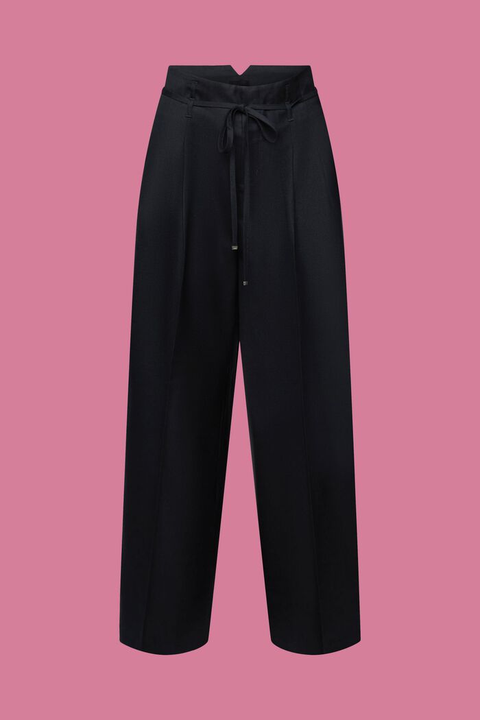 Kalhoty se širokým střihem, BLACK, detail image number 7
