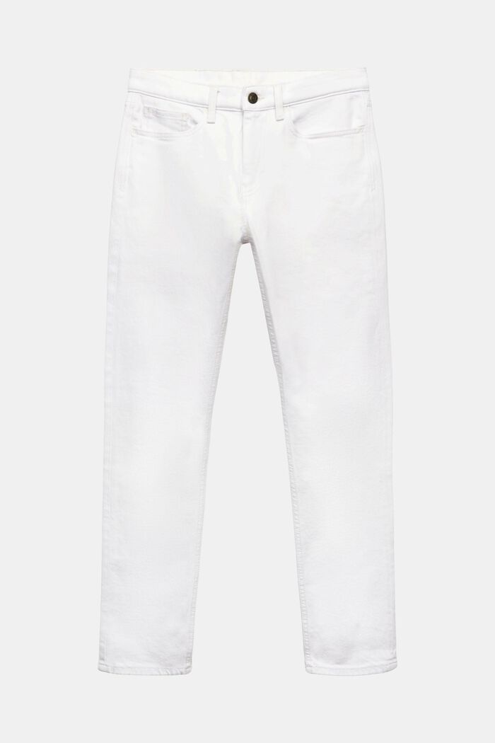 Slim džíny se střední výškou pasu, WHITE, detail image number 6