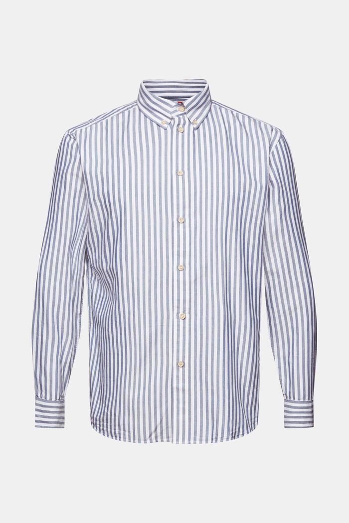 Košile s oxfordským proužkovaným vzorem a propínacím límcem, GREY BLUE, detail image number 5