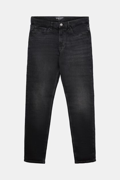 Rovné zužující se džíny se středně vysokým pasem