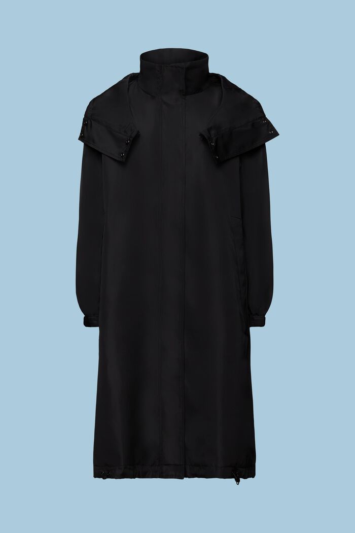 Kabát s odnímatelnou kapucí, BLACK, detail image number 6
