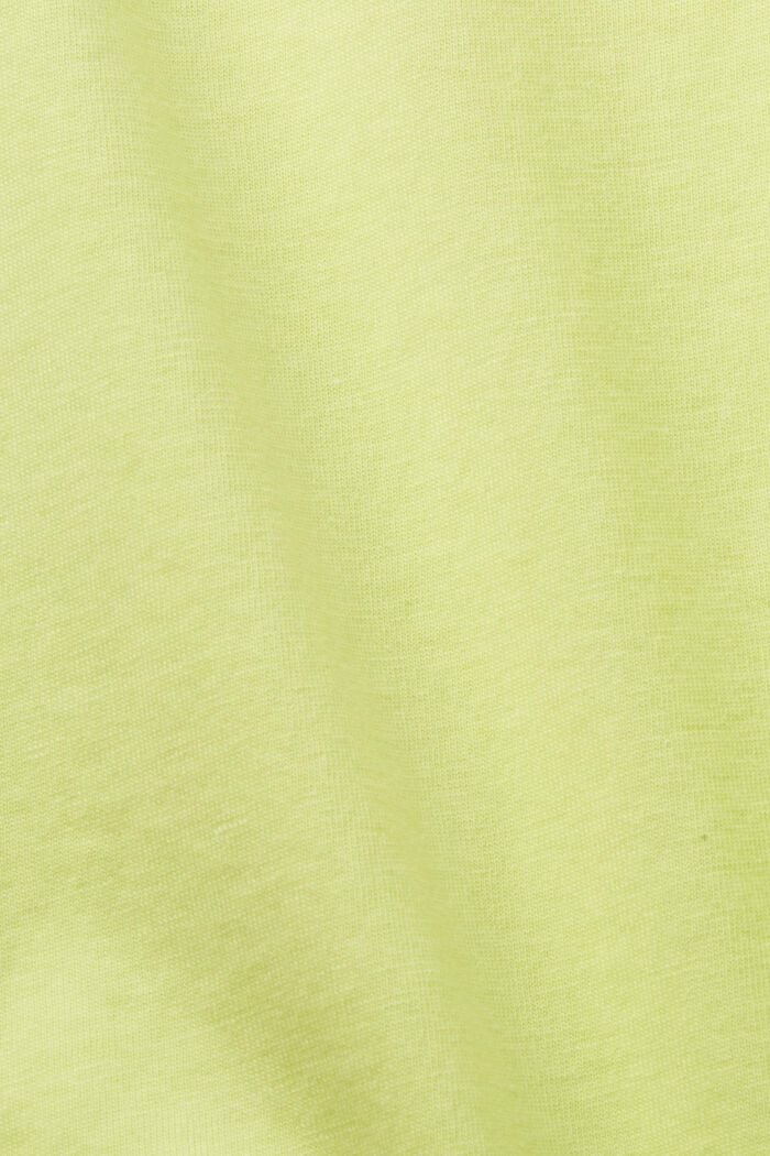 Tričko s krátkými netopýřími rukávy, LIME YELLOW, detail image number 4