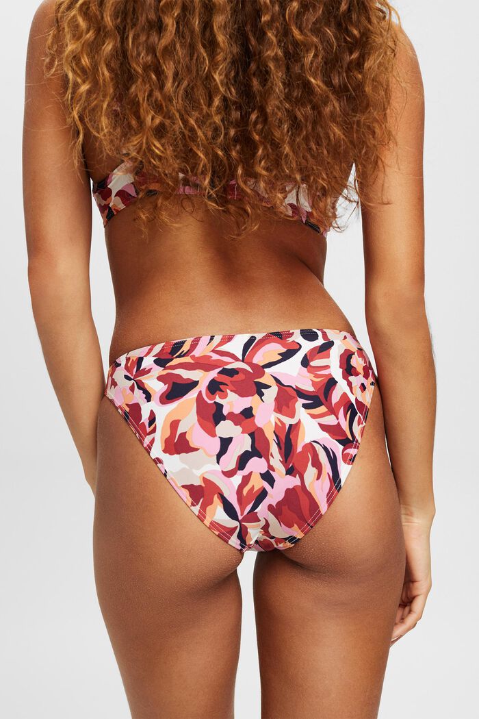 Bikinové kalhotky Carilo beach, natištěné květy, DARK RED, detail image number 2
