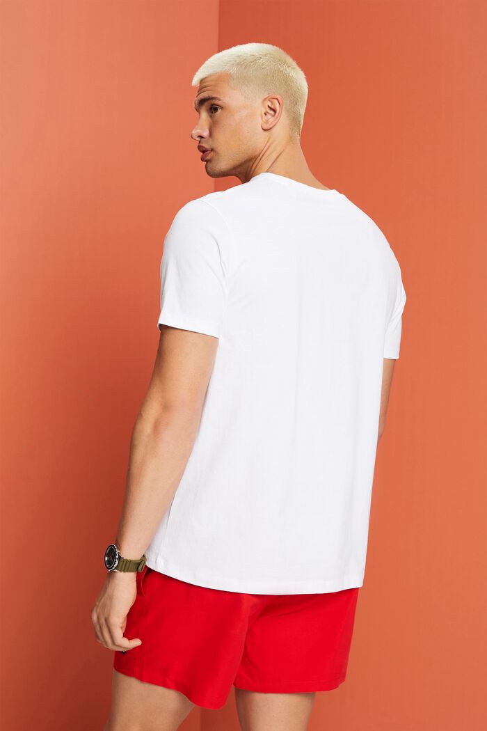 Bavlněné tričko s potiskem, WHITE, detail image number 3