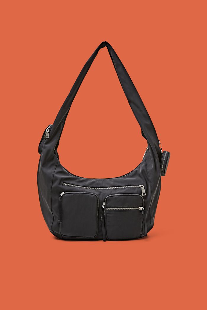 Nylonová taška přes rameno, BLACK, detail image number 0