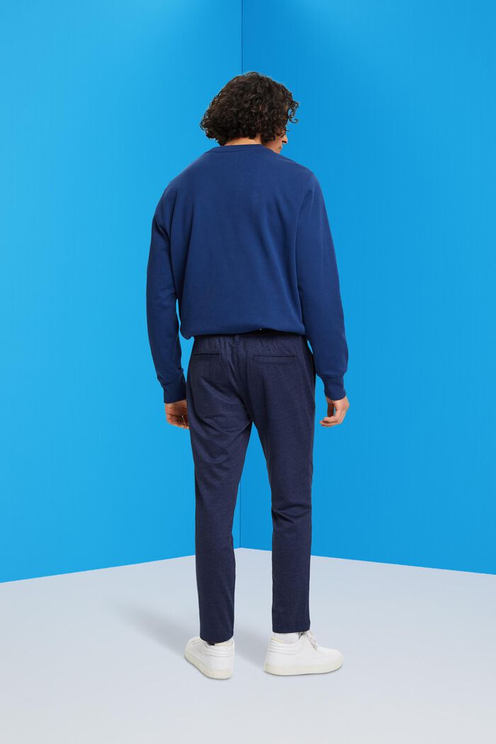 Elegantní kalhoty v joggingovém stylu, DARK BLUE, detail image number 3