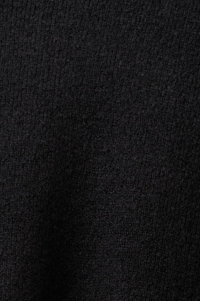 Pletené minišaty, BLACK, detail image number 5