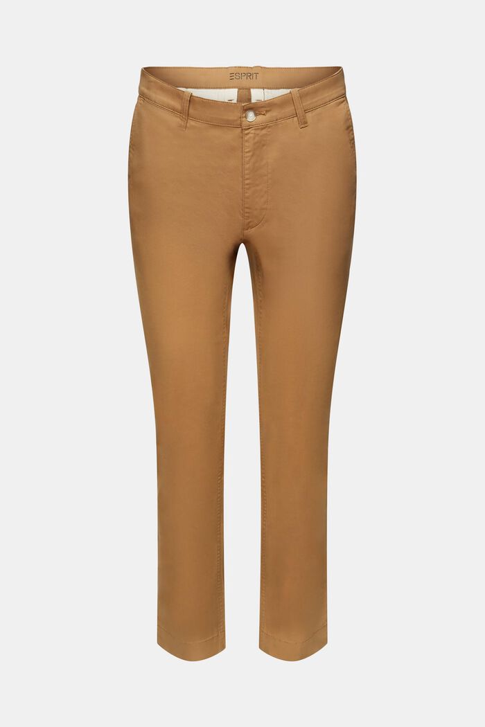 Kalhoty chino, bavlněný kepr, CAMEL, detail image number 6