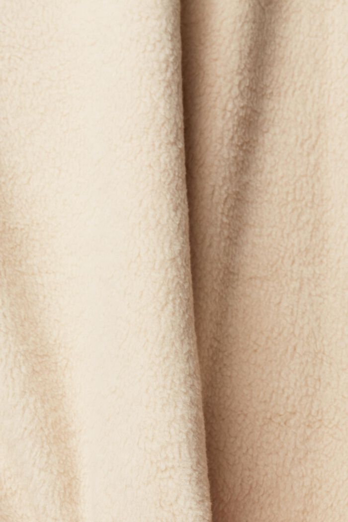 Flísová mikina s výstřihem na zip, BEIGE, detail image number 6