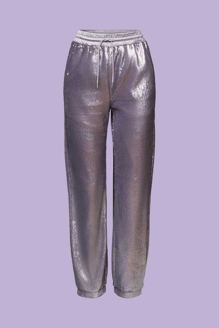 Saténové kalhoty s flitry, LAVENDER, detail image number 7