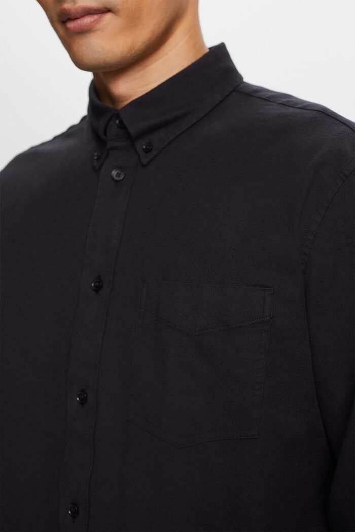 Keprová košile se střihem Regular Fit, BLACK, detail image number 2