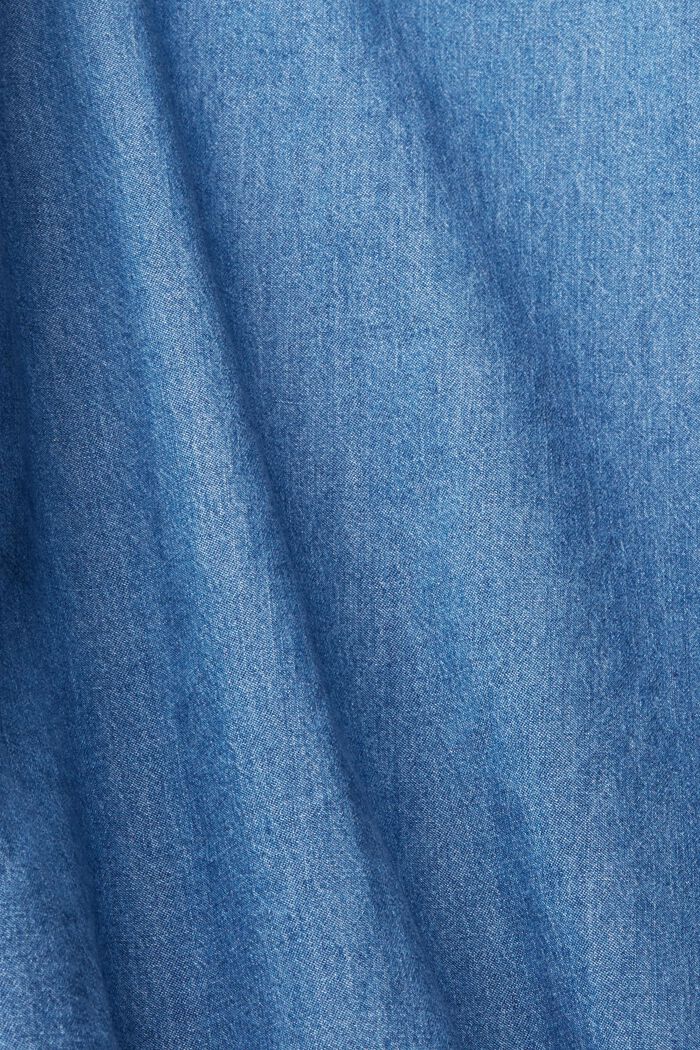 Džínová košile s náprsní kapsou, BLUE MEDIUM WASHED, detail image number 6