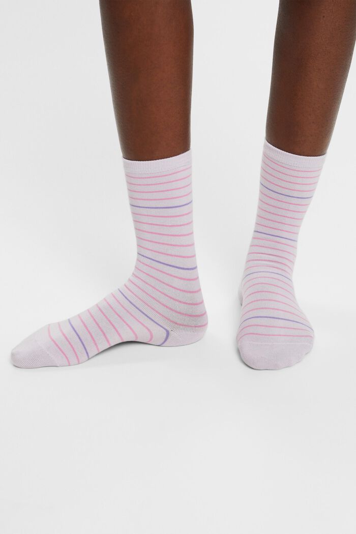 2 páry pruhovaných ponožek, bio bavlna, ANEMONE, detail image number 2