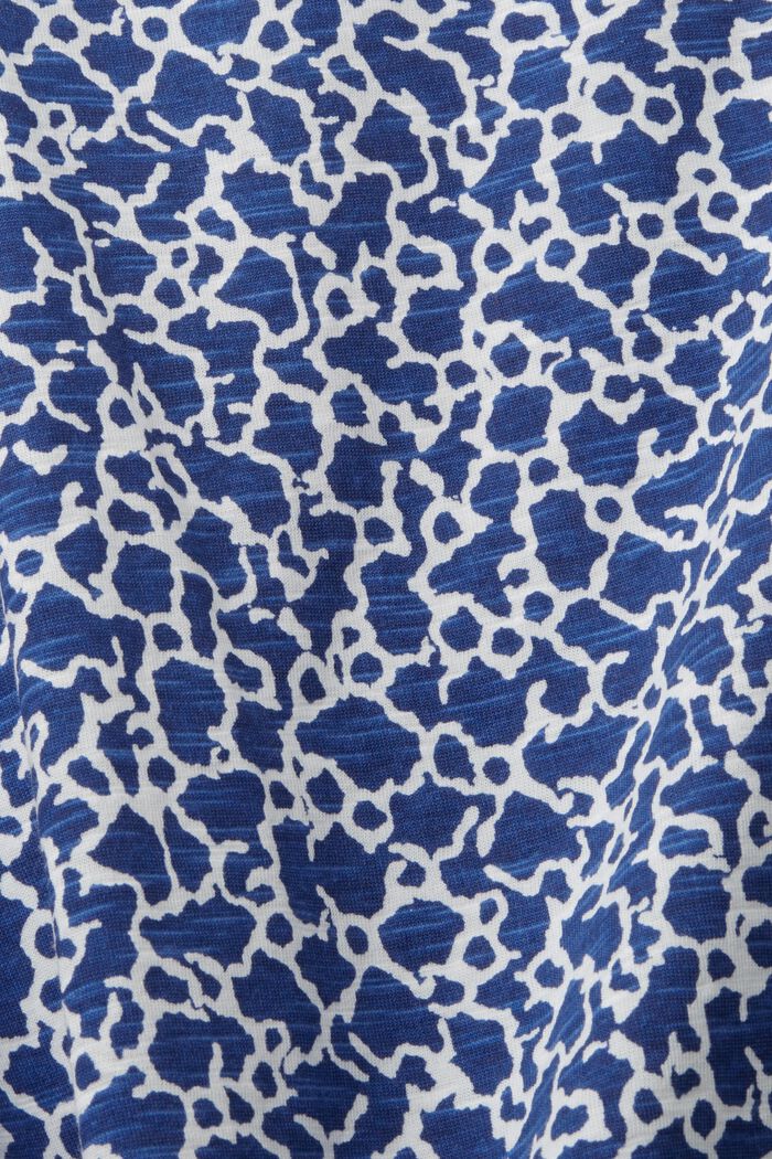 Tričko, špičatý výstřih, potisk s mozaikou, bavlna, INK, detail image number 1