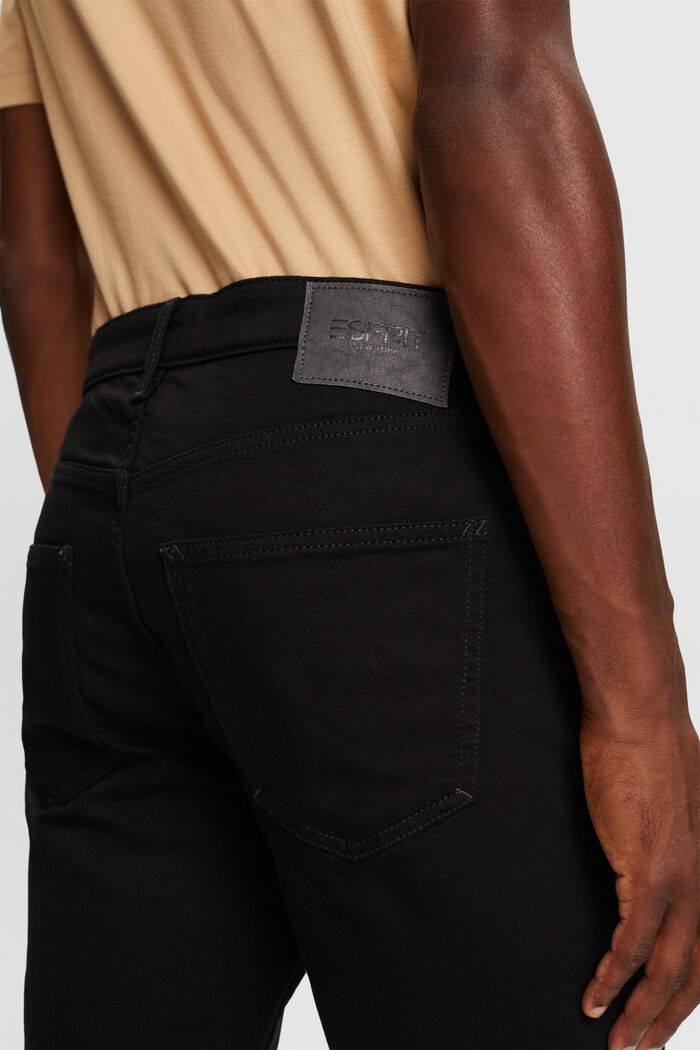 Slim džíny se střední výškou pasu, BLACK RINSE, detail image number 4