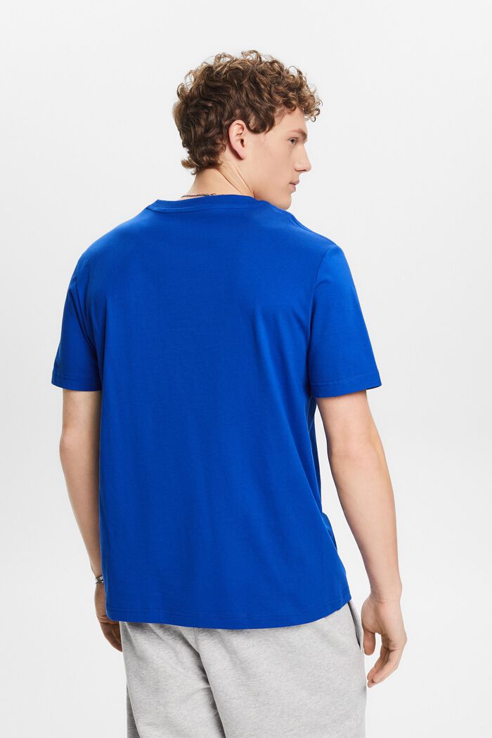 Žerzejové tričko s kulatým výstřihem, BRIGHT BLUE, detail image number 3