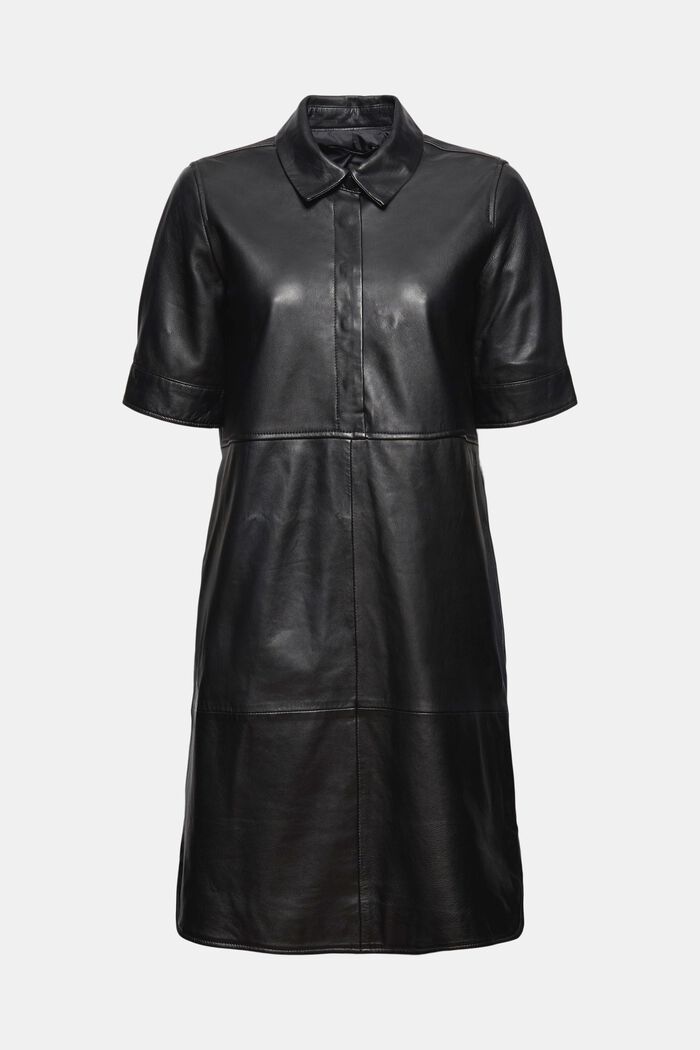 Halenkové šaty ze 100% jehnětiny, BLACK, detail image number 5