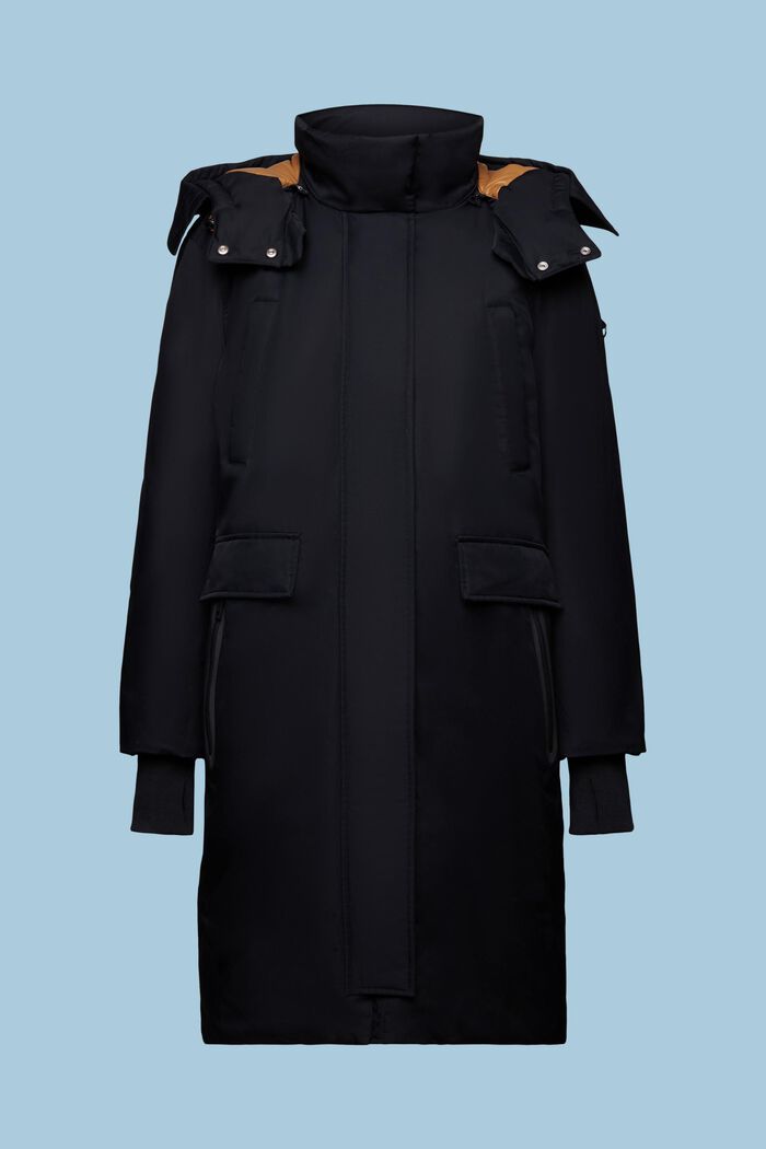 Zateplený kabát ve stylu parky, BLACK, detail image number 5