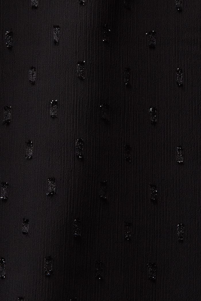 Třpytivé šifonové minišaty z plumetisu, BLACK, detail image number 6