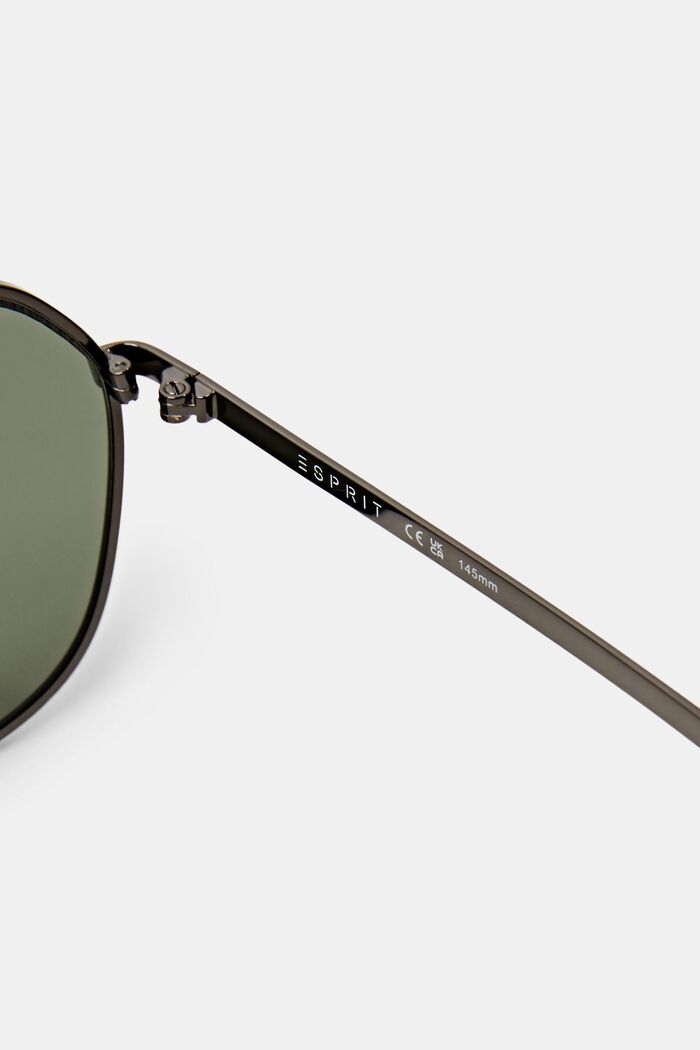 Unisex sluneční brýle s kovovými obroučkami, GREY, detail image number 3