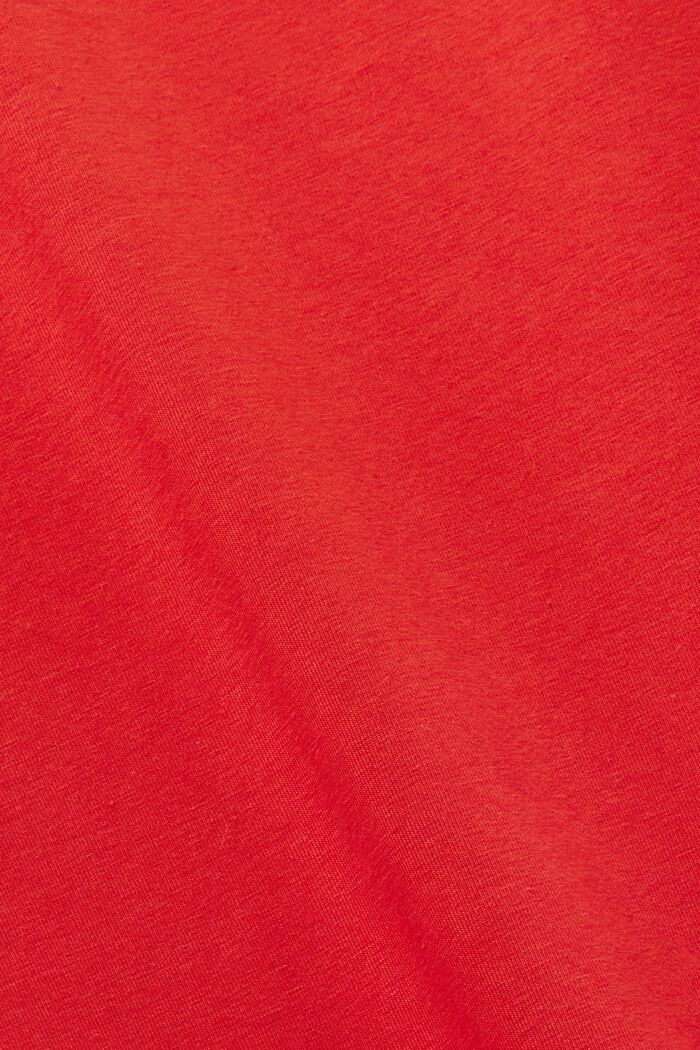 Noční košile s náprsní kapsou, RED, detail image number 4