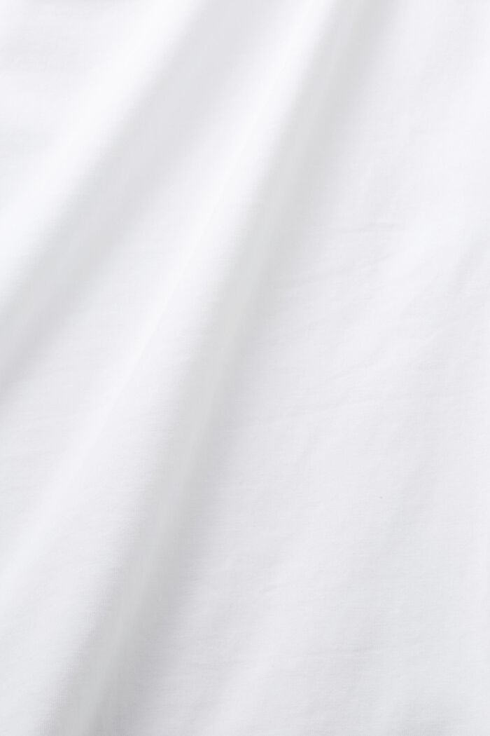 Tílko z bavlněného žerzeje, WHITE, detail image number 5
