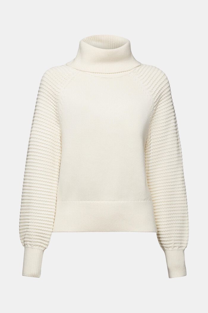 Bavlněný pulovr s nízkým rolákovým límcem, ICE, detail image number 7
