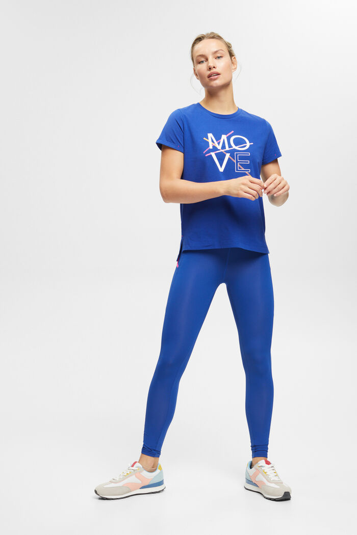 Sportovní bavlněné tričko, BRIGHT BLUE, detail image number 5
