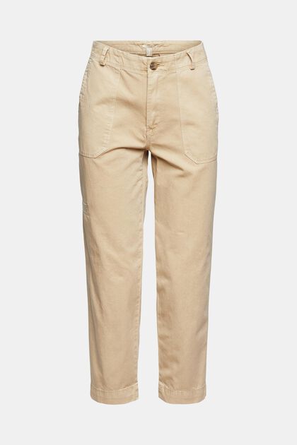 Capri kalhoty z bavlny pima