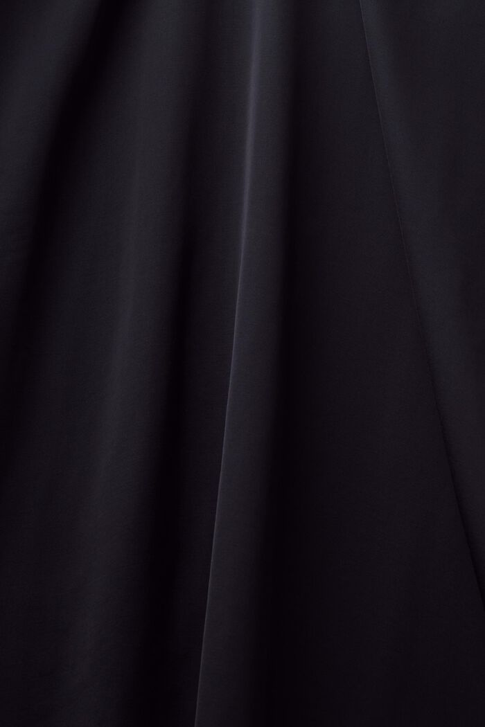 Saténové maxi šaty se zavazováním za krkem, BLACK, detail image number 6