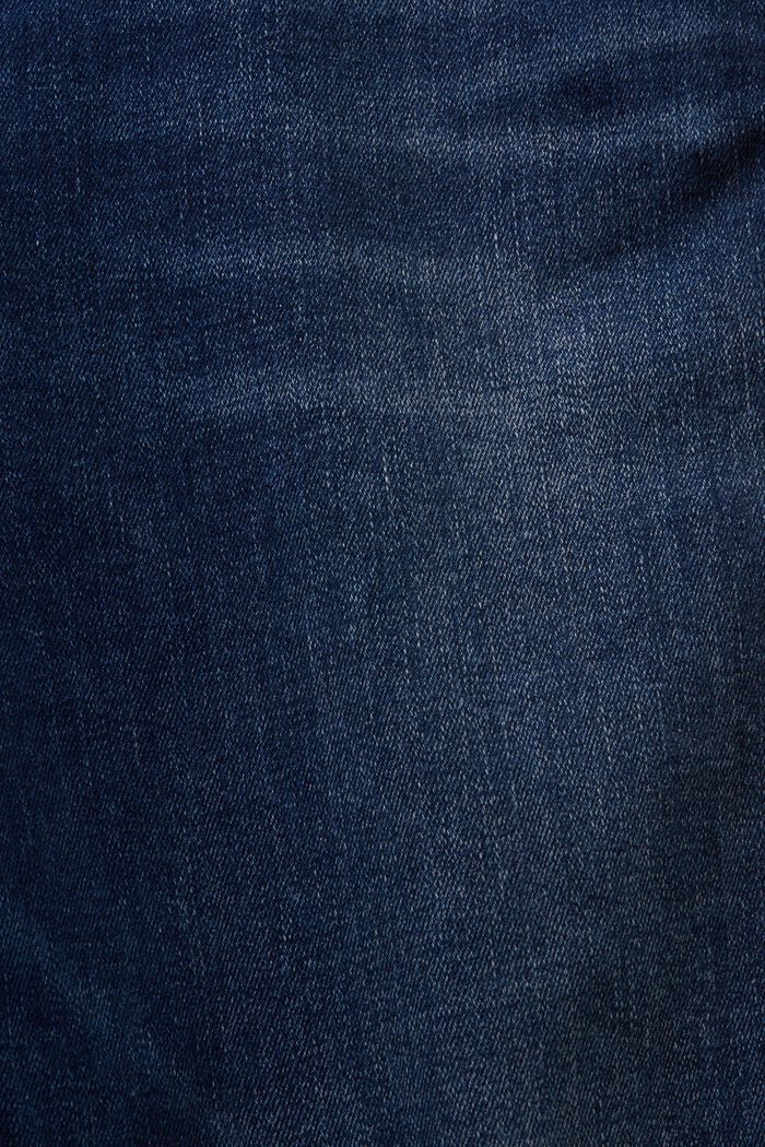 Z recyklovaného materiálu: strečové skinny džíny s vysokým pasem, BLUE LIGHT WASHED, detail image number 6