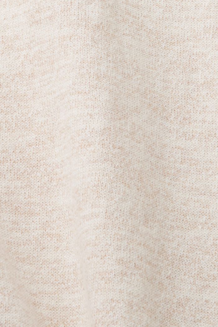 Melírovaný pletený svetřík s krátkým rukávem, OFF WHITE, detail image number 5