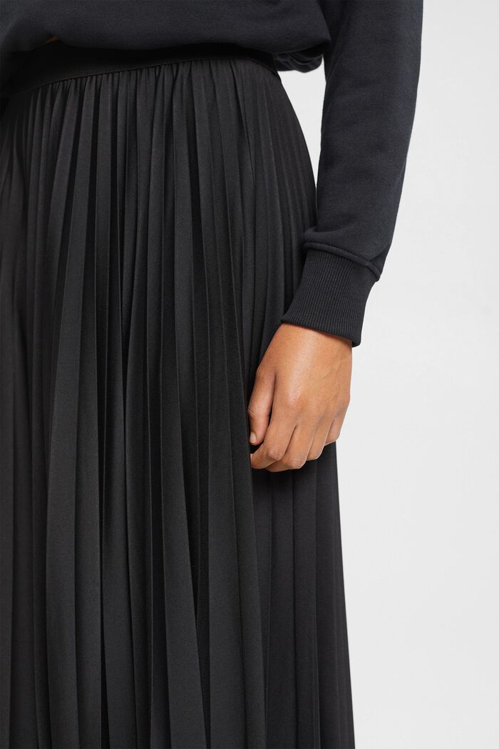Plisovaná midi sukně, BLACK, detail image number 2