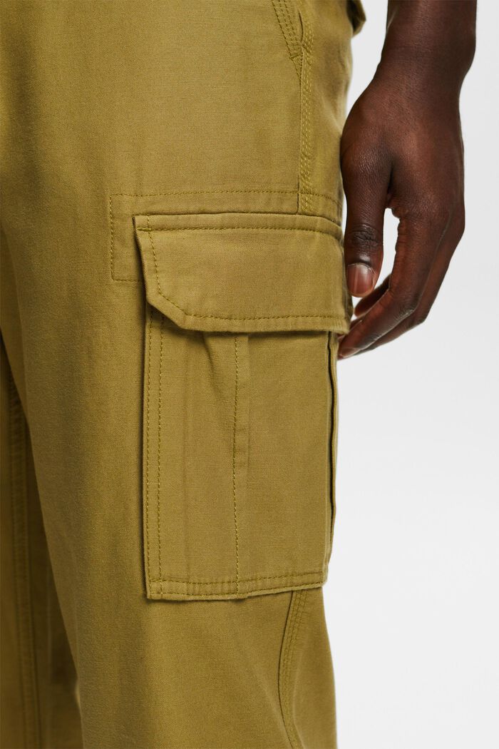 Cargo kalhoty s rovnými nohavicemi, OLIVE, detail image number 4