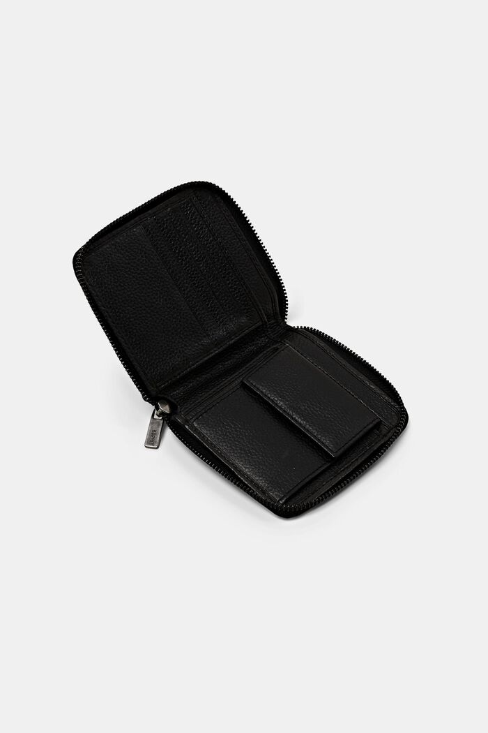 Malá kožená peněženka, BLACK, detail image number 1